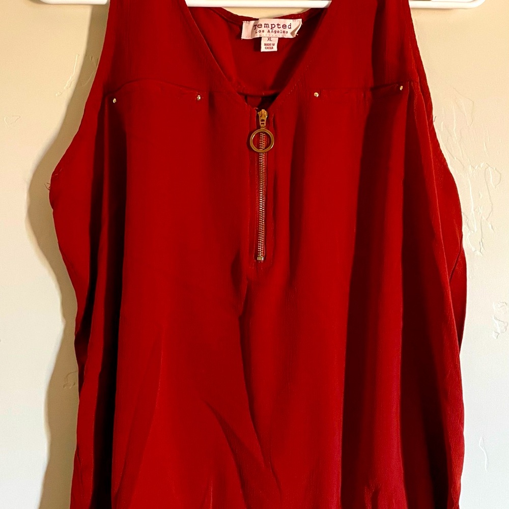 Womens orange blouse.